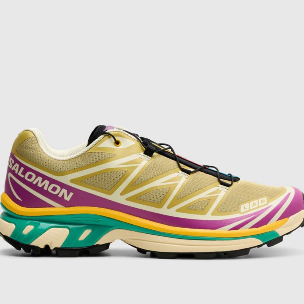 Salomon XT-6 Antique Gold/Transparent Yellow L47886500 Hiking Shoes Mens US 10.5 - Picture 16 of 16